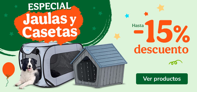 Especial jaulas y casetas para tu peludo.