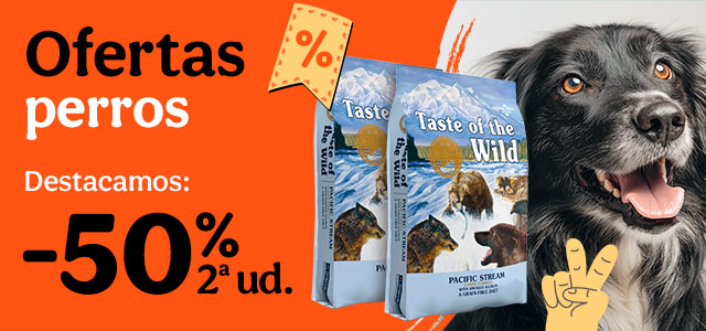 Taste of the Wild: 50% dto en la 2.ª unidad en pienso seleccionado para tu perro.