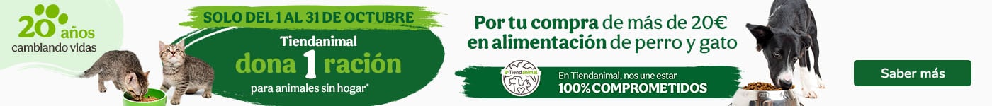 Por cada compra superior a 20€ en alimentación, dona una ración.