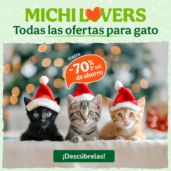 Hasta 70% descuento en la 2ª unidad en una amplia selección de productos para tu gato.