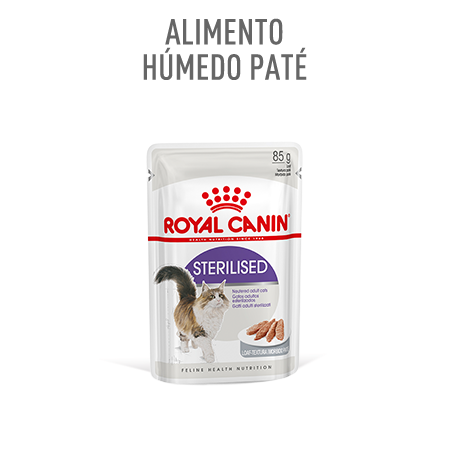 Royal Canin Sterilised comida húmeda en paté. Sobres para gato esterlizado