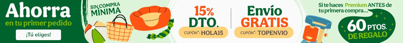 ¡Promoción de bienvenida! Si eres nuevo en Tiendanimal aprovecha los mejores descuentos