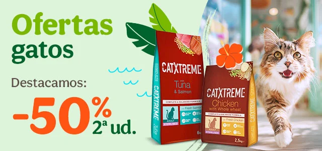 CatXtreme: ¡2ª unidad al 50% en pienso para tu gato!