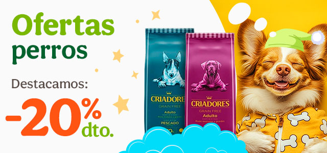 Criadores: -20% de dto en una selección de pienso grain free para perro