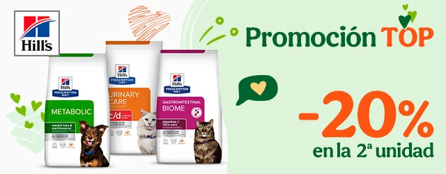 Hill's Prescription Diet: 20% dto en la 2ª ud de piensos para tu peludo.