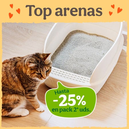 Hasta 25% dto en packs de 2 arenas.
