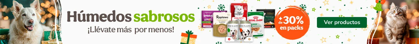 Húmedos sabrosos: +30% dto en packs.