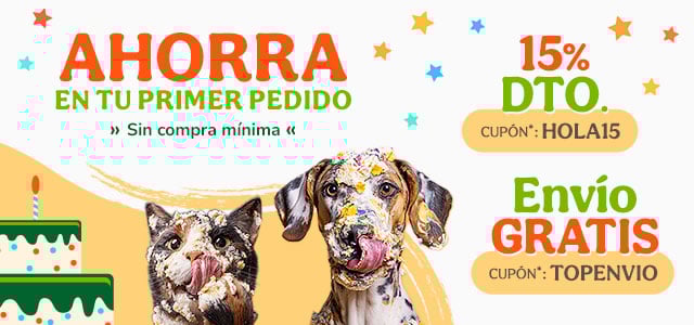 ¡Promoción de bienvenida! Si eres nuevo en Tiendanimal aprovecha los mejores descuentos