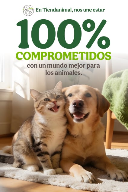 En Tiendanimal, nos une estar 100% comprometidos con un mundo mejor para animales y personas.