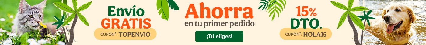¡Promoción de bienvenida! Si eres nuevo en Tiendanimal aprovecha los mejores descuentos