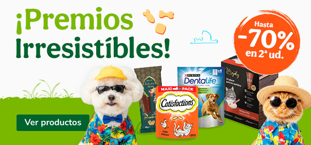Hasta 70% dto en la 2ª unidad de snacks para tu peludo.
