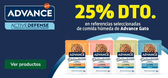 Advance: 25% dto en packs de comida húmeda para gatos.