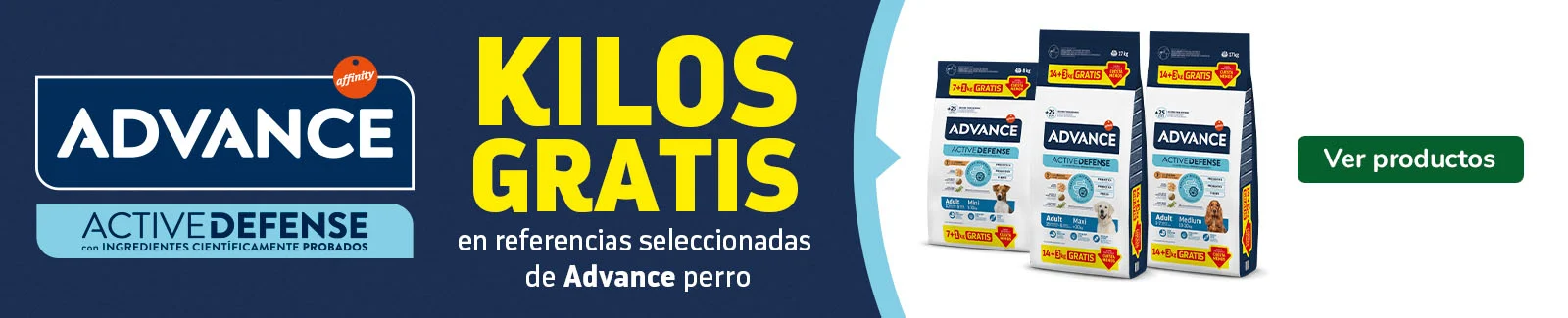 Advance: Pienso para perros con kilos gratis.