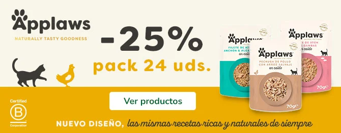 Applaws: ¡25% de descuento en el pack de 24 húmedos para gatos!