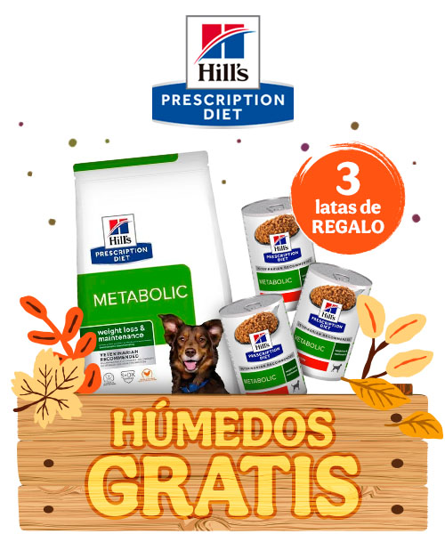 Hills Prescription Diet: Pienso para perros con 3 latas de regalo.