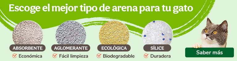 Escoge el mejor tipo de arena para tu gato, toda la info aquí
