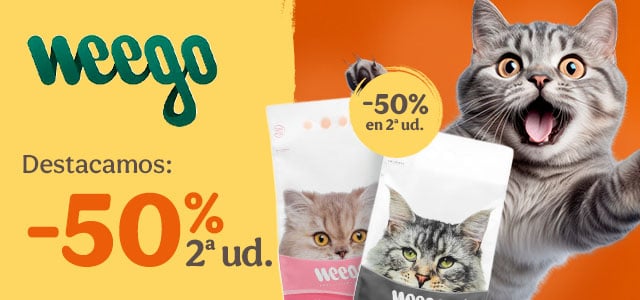 Weego: 50% dto 2ªud en arenas para gato