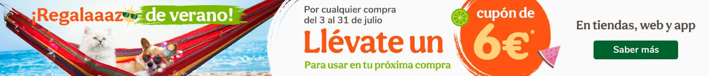 Compra desde el 3 al 31 de julio y obtén 6 euros para la próxima compra
