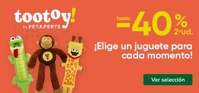 Hasta 40% dto en la 2ª unidad de juguetes para perro.