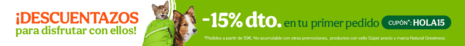 -15% dto en tu primer pedido con el cupón HOLA15