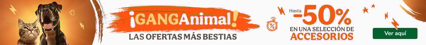 ¡Ganganimal! Hasta 50% dto en accesorios para perros y gatos.