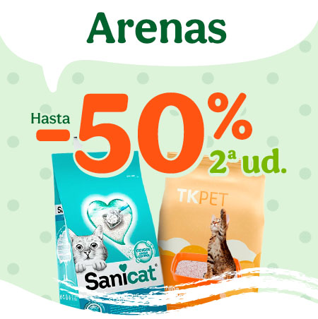 Top arenas ¡Hasta el -50% de dto en la 2ª ud!