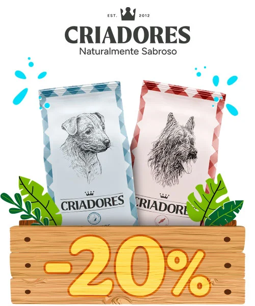 Criadores: 20% dto en pienso para perros.