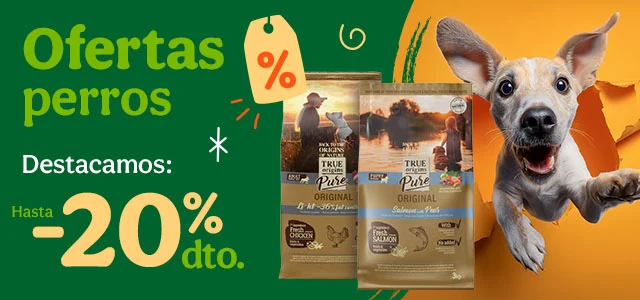 True Origins: Hasta 20% dto en piensos para perro.