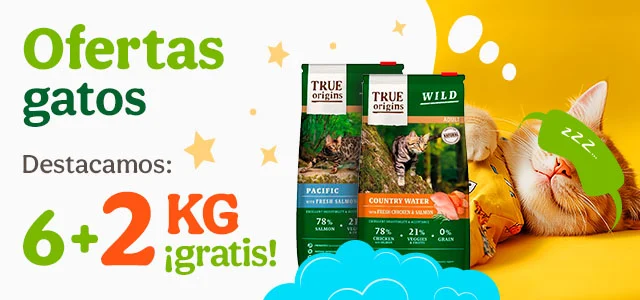 True Origins: Consigue ¡2 kilos gratis! al comprar selección de pienso para gatos de 6kg