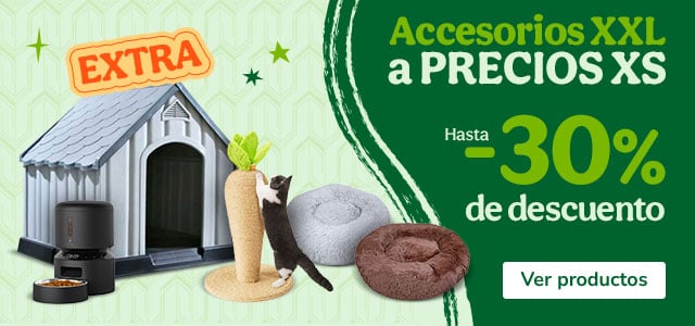 Hasta 30% dto en accesorios para tu peludo.