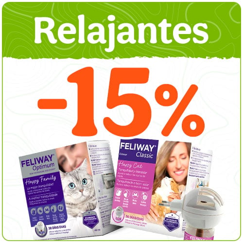 15% dto en relajantes para gatos.