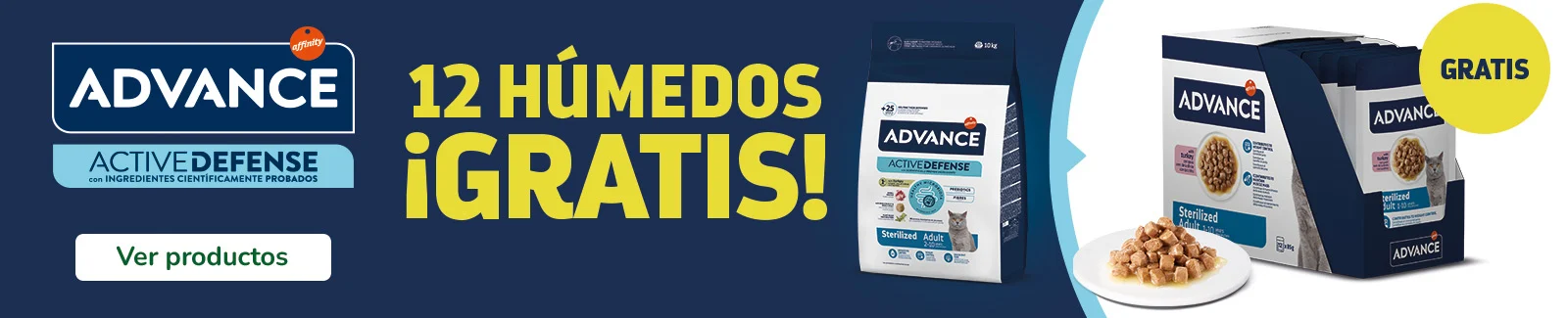 Advance: ¡Comida húmeda gratis! con la compra de Pienso Advance Diet para gato