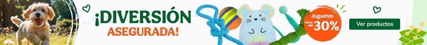 Hasta 30% dto en juguetes para tu peludo.