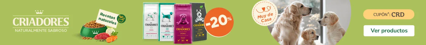 Criadores Grain Free y Criadores Dietetic: 20% dto en piensos para perro.