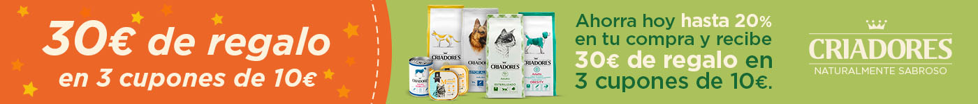 Criadores: Consigue 30€ de regalo con tu compra.