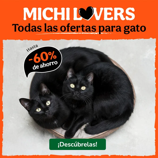 Hasta 60% dto en una amplia selección de productos para tu gato.