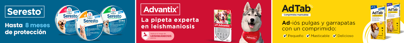 Atab, Saresto y Advantix: Antiparasitarios para perro y gato.