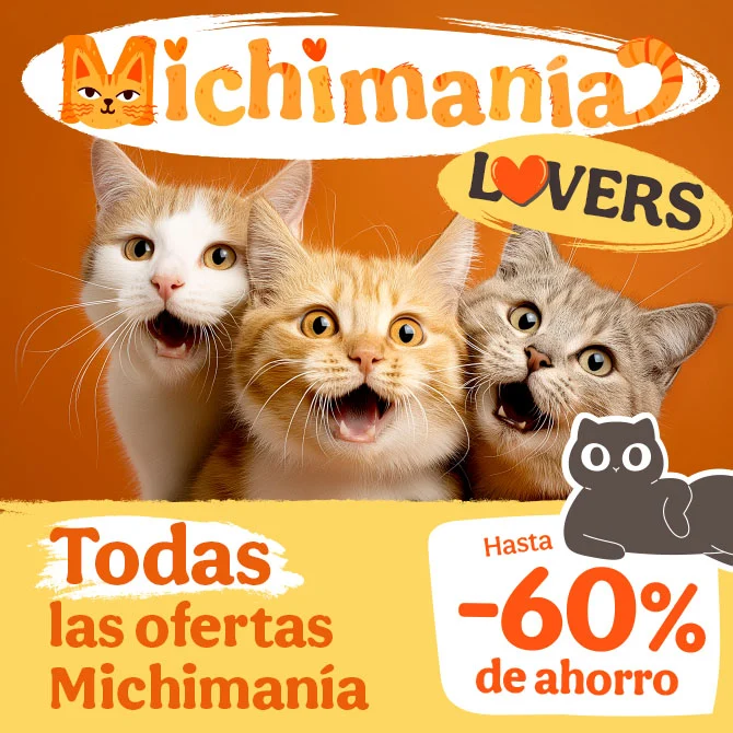 ¡MICHIMANIA! hasta un -60% de dto en alimentación, arenas e higiene.