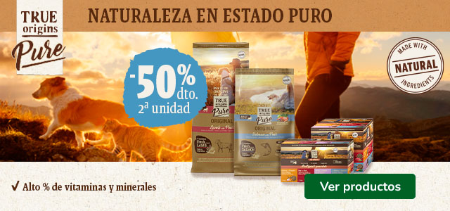 True Origins Pure: 50% dto en la 2ª unidad de pienso y de comida húmeda para perros.