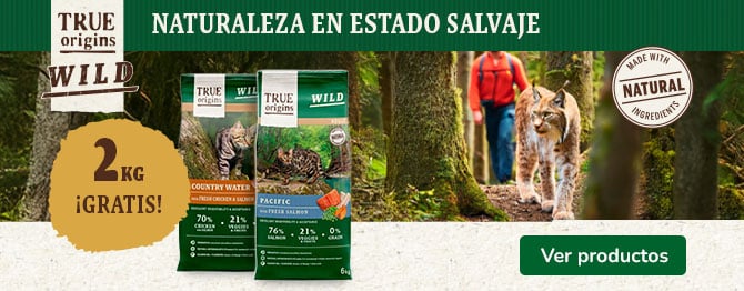 True Origins Wild: ¡Llévate 2kg gratis en piensos seleccionados para tu gato!