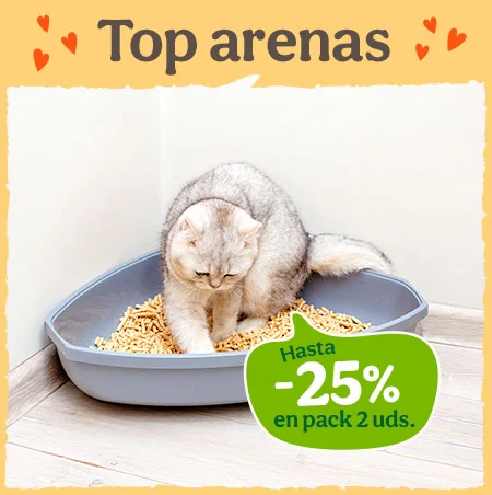 Hasta 25% dto en packs de 2 arenas.