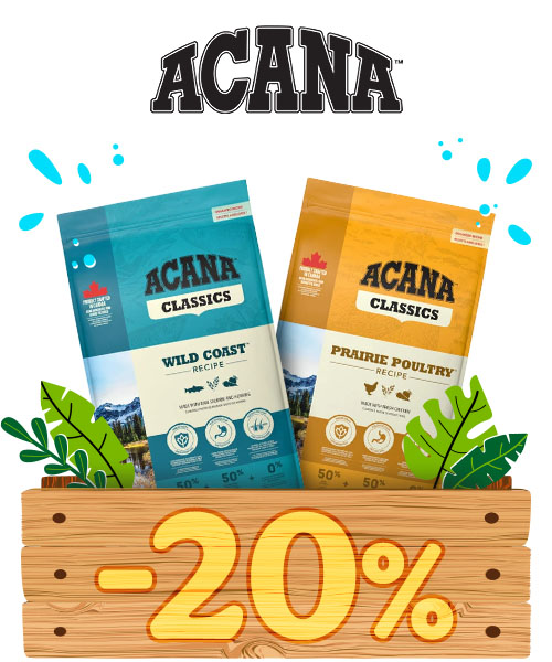 Acana: 20% dto en pienso para perros.