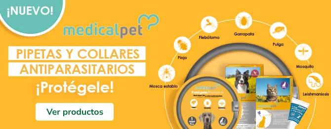 Collares y Pipetas Antiparasitarias Medicalpet para Perros y Gatos