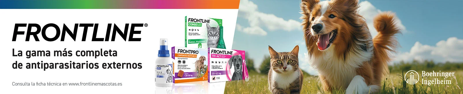 Frontline, Tri-Act y Frontopro: Antiparasitarios para tu peludo.