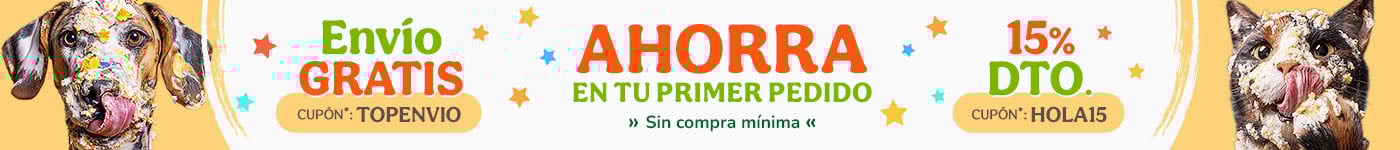 -15% dto en tu primer pedido con el cupón HOLA15 o recibe tu pedido gratis con el cupón TOPENVIO