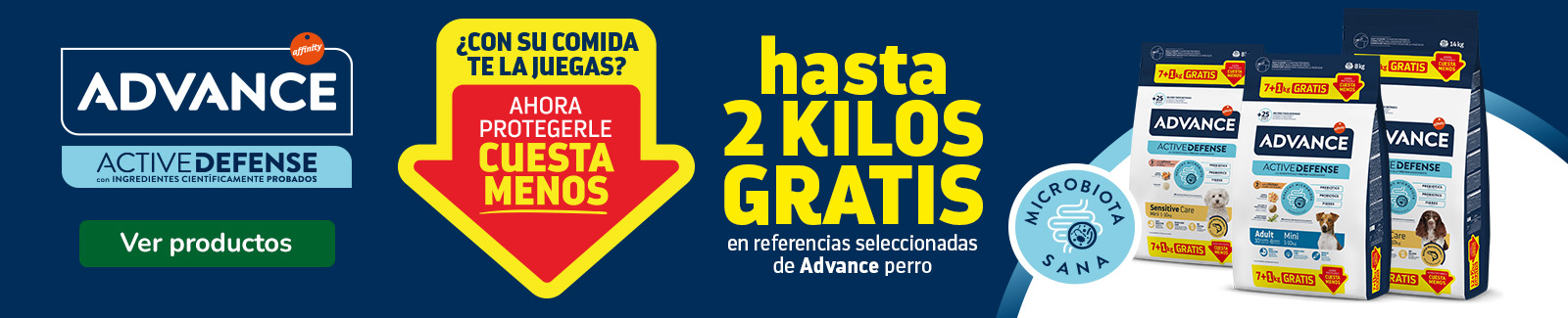 Advance: Pienso para perros con kilos gratis.