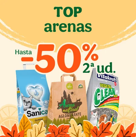 Top Arenas: Hasta 50% en la 2ª ud.