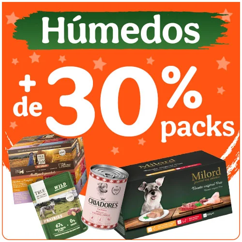 +30% dto en multipacks de comida húmeda para tu peludo.
