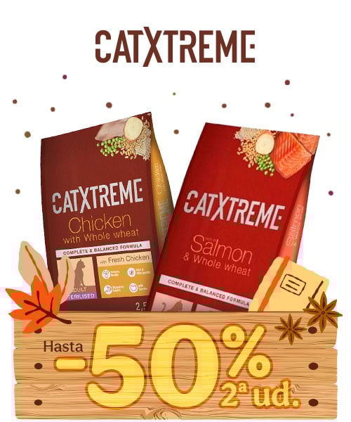 Catxtreme: Hasta 50% dto en la 2ª unidad de piensos para tu gato.