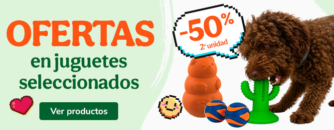 Tootoy y Chuck it: 50% de descuento en la 2ª unidad de juguetes para perro.
